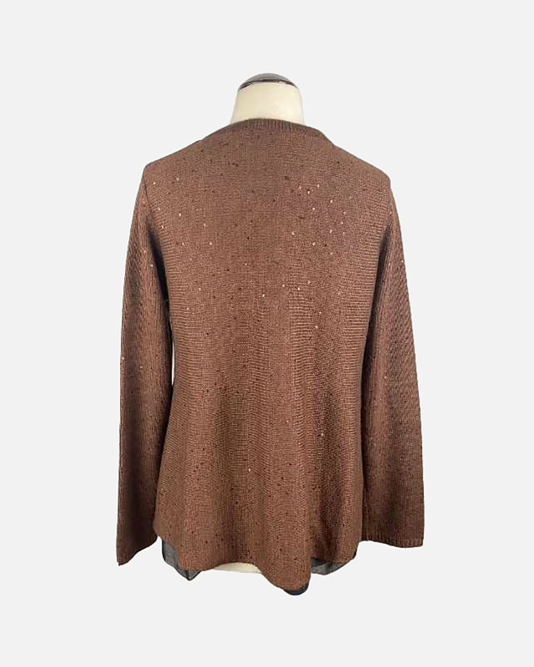 Brunello Cucinelli Kaschmirpullover mit Seideninlay