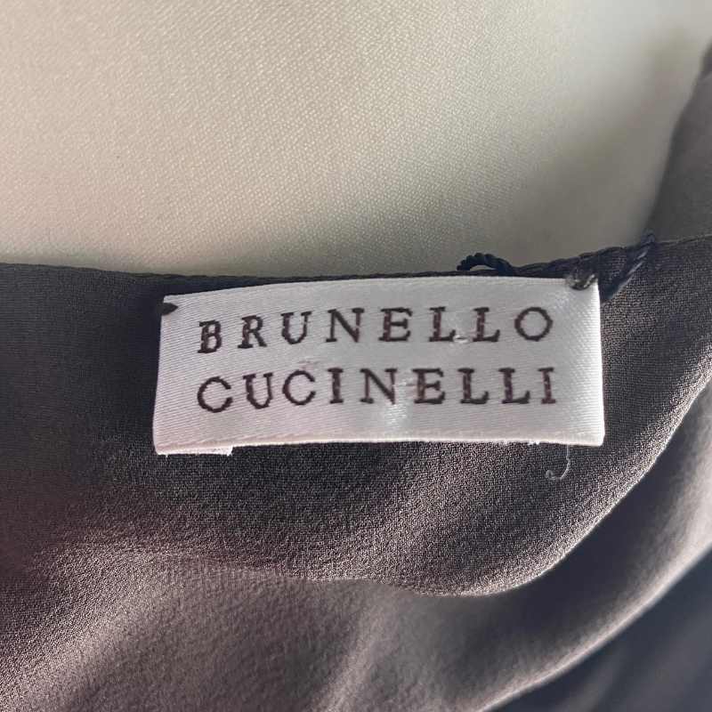 Brunello Cucinelli Kleid Braun