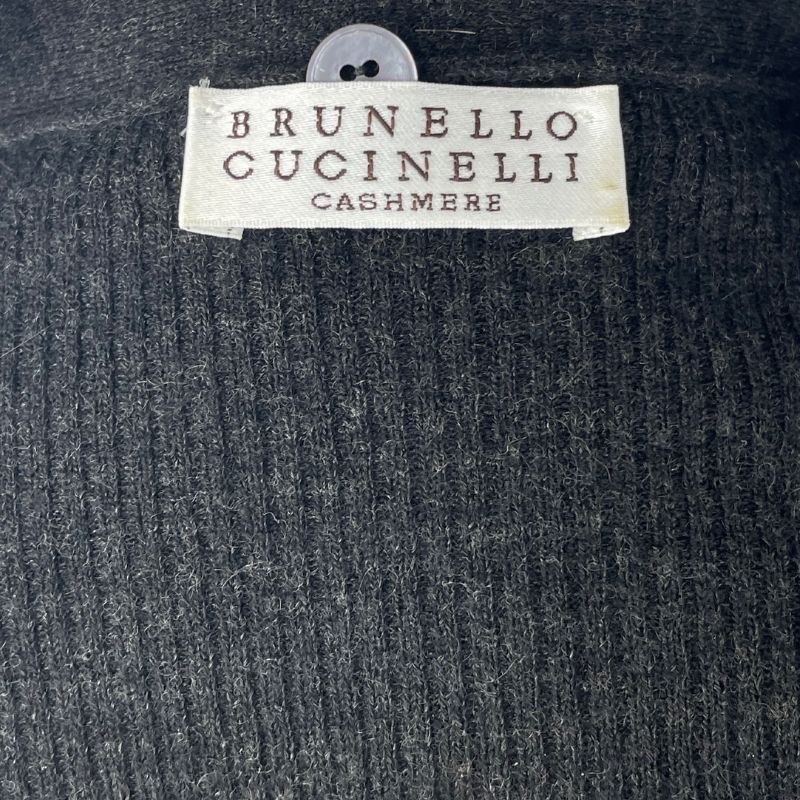 Brunello Cucinelli Cardigan-Kleid Grau
