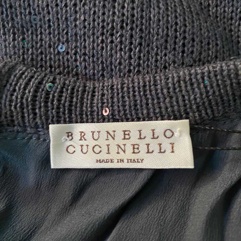 Brunello Cucinelli Strickkleid · Dunkelblau