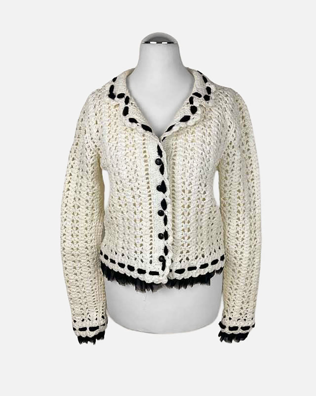 Chanel Strickjacke · Weiß