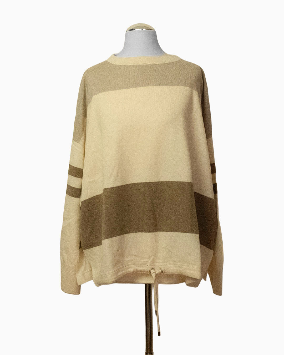 Brunello Cucinelli Pullover Color-Blocking Creme