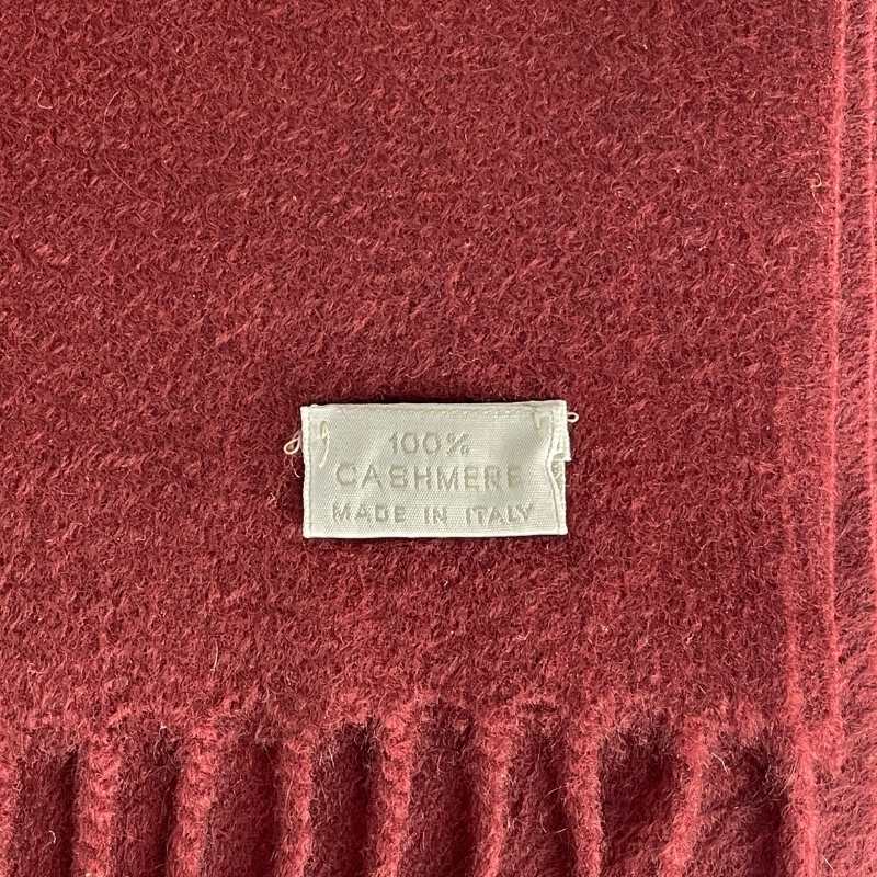 Chanel Schal mit Fransen · Bordeaux