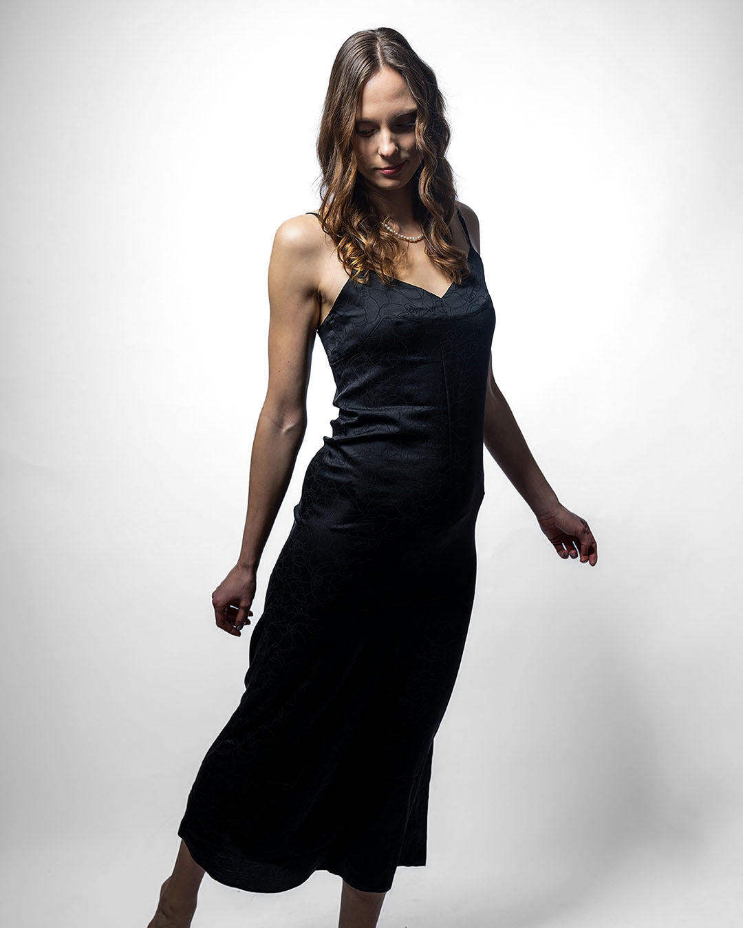Chanel Camelia Kleid · Schwarz