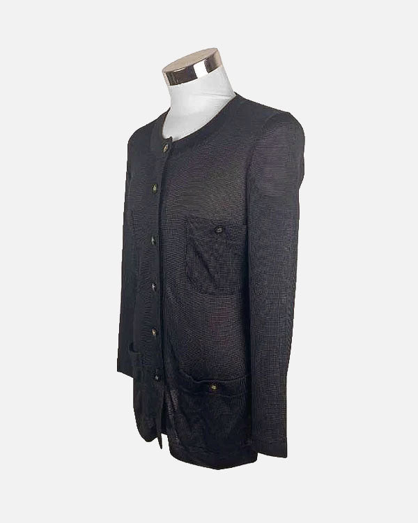 Chanel Strickjäckchen · Schwarz