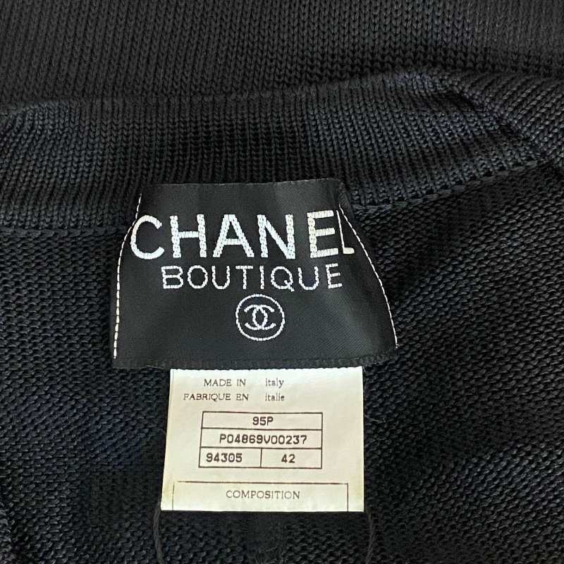 Chanel Strickjäckchen · Schwarz