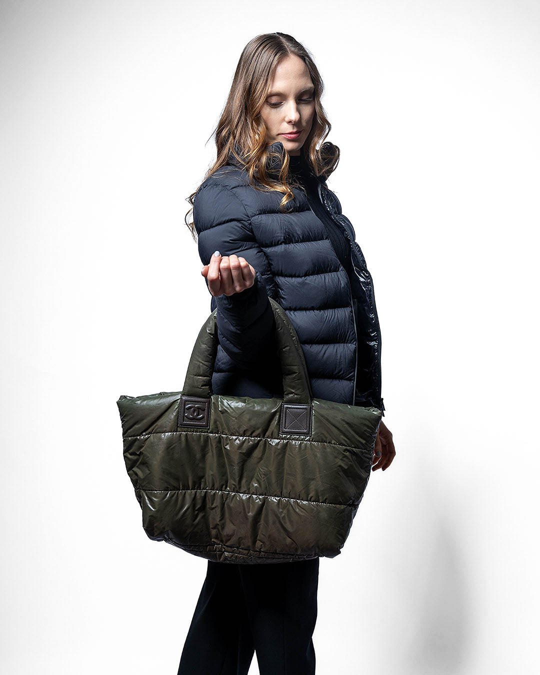 Chanel Shopper Coco Cocoon · Dunkelgrün