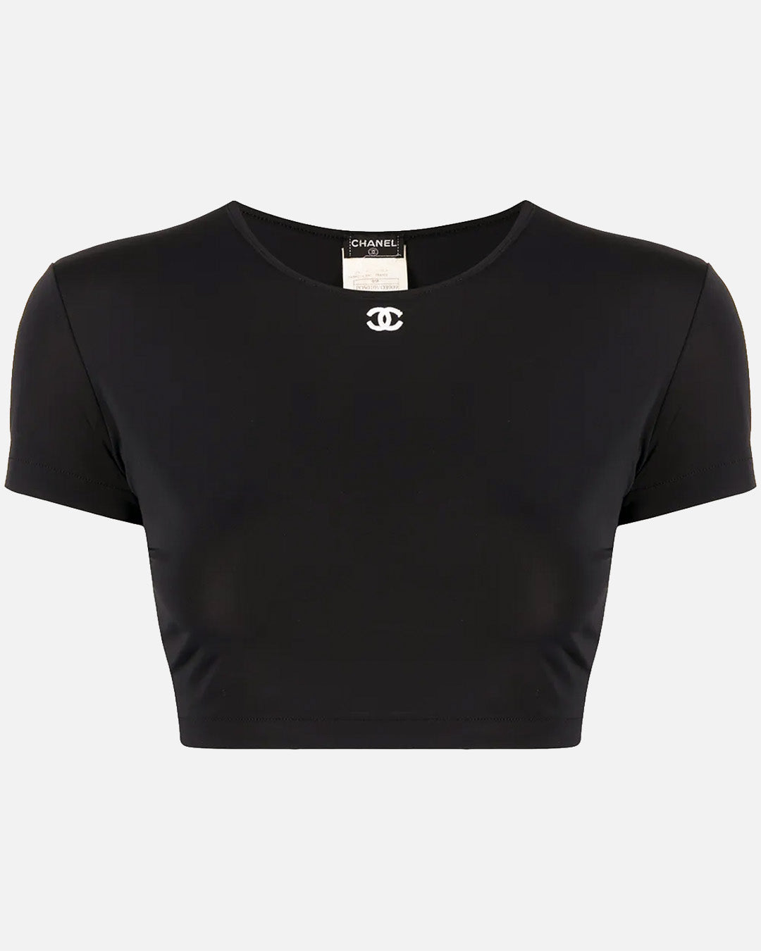 Chanel Crop Top Schwarz