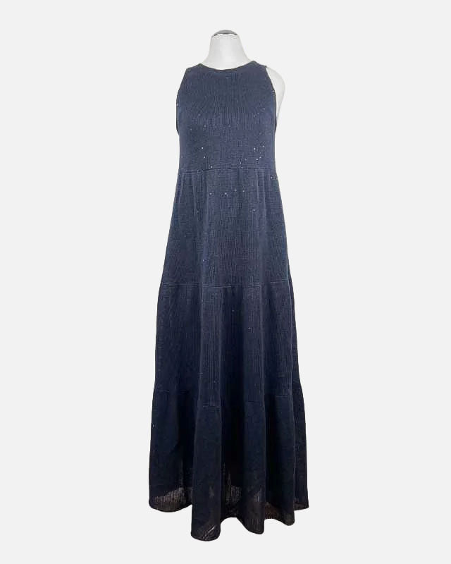 Brunello Cucinelli Strickkleid · Dunkelblau