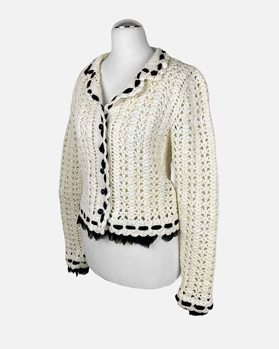 Chanel Strickjacke · Weiß