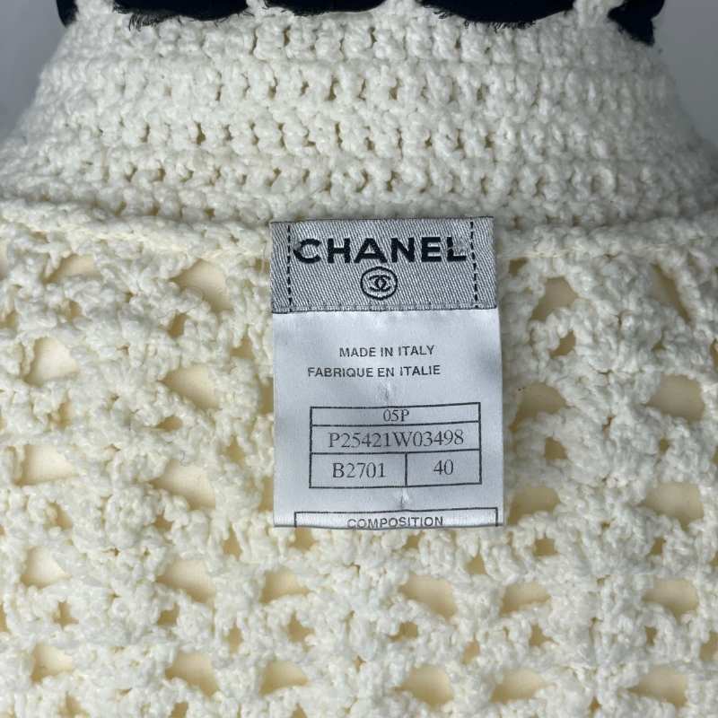 Chanel Strickjacke · Weiß