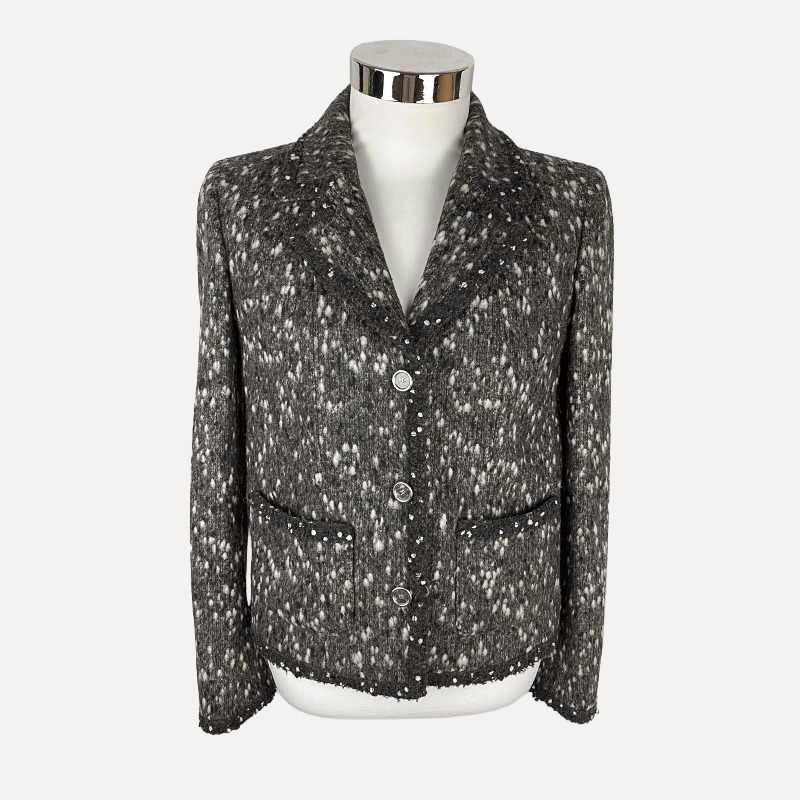 Chanel Blazer grau meliert