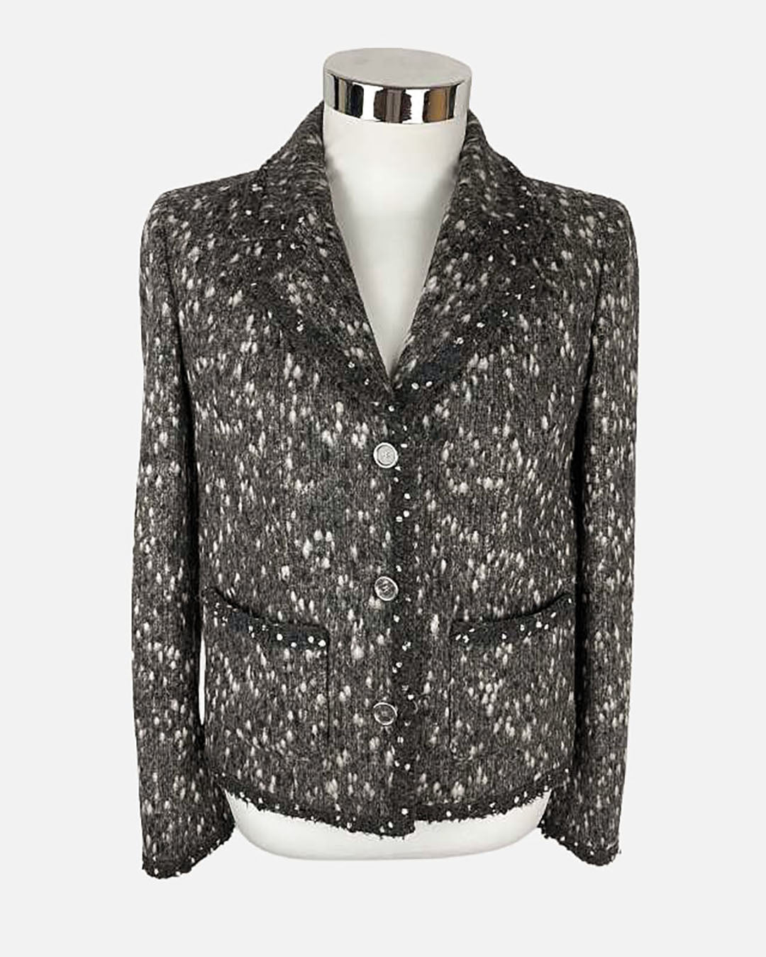 Chanel Blazer grau meliert