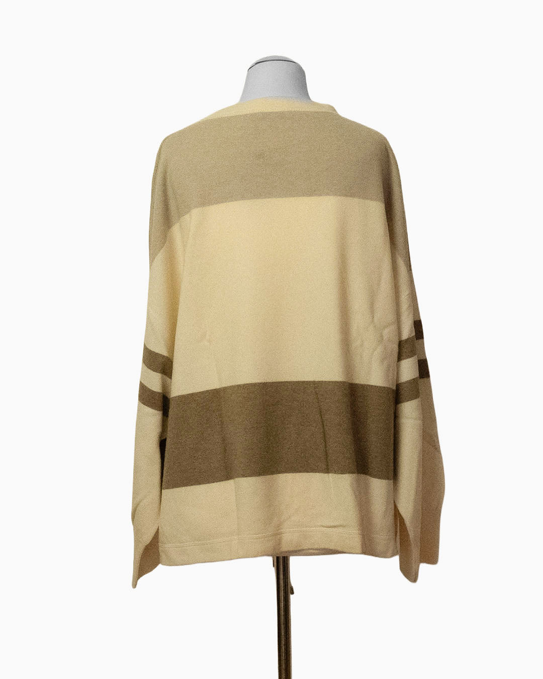 Brunello Cucinelli Pullover Color-Blocking Creme