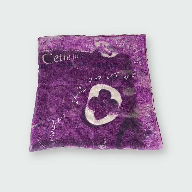 Louis Vuitton Seidentuch Lila